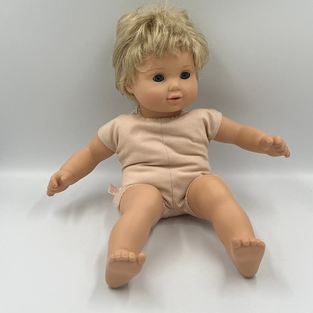 2002 Pleasant Company American Girl Bitty Baby #3 Boy Doll Blonde Blue Eyes